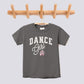 Retro Dance Girl Pink Bow Comfort Colors Youth Tee