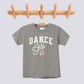 Retro Dance Girl Pink Bow Comfort Colors Youth Tee