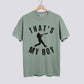 That’s My Boy Baseball Comfort Colors Shirt - Personalized Name on Back