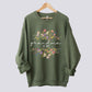 Personalized Floral Sweatshirt - Custom Name & Est. Date