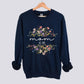 Personalized Floral Sweatshirt - Custom Name & Est. Date