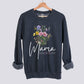 Personalized Floral Mama Sweatshirt - Add Kids Names