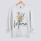 Personalized Floral Mama Sweatshirt - Add Kids Names