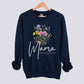 Personalized Floral Mama Sweatshirt - Add Kids Names