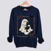 Cute Ghost and Black Cat Sweatshirt - Navy