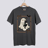 Cute Ghost and Black Cat Comfort Colors Tee - Pepper