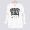 Personalized Spooky Mama Sweatshirt with Kid Names - White