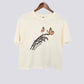 Mystical Monarch Butterfly Skeleton Hand Comfort Colors Crop Top