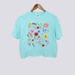 Boho Wildflowers Comfort Colors Crop Top