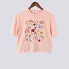 Boho Wildflowers Comfort Colors Crop Top - Peachy