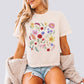 Boho Wildflowers Comfort Colors Crop Top