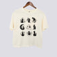 Mystical Celestial Cat Comfort Colors Crop Top