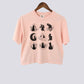Mystical Celestial Cat Comfort Colors Crop Top