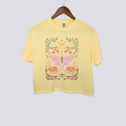 Luna Moth Comfort Colors Crop Top