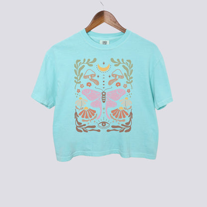 Luna Moth Comfort Colors Crop Top