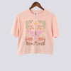 Luna Moth Comfort Colors Crop Top - Peachy