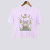 Mystical Fairy Frog Comfort Colors Crop Top - Orchid