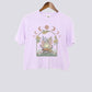 Mystical Fairy Frog Comfort Colors Crop Top