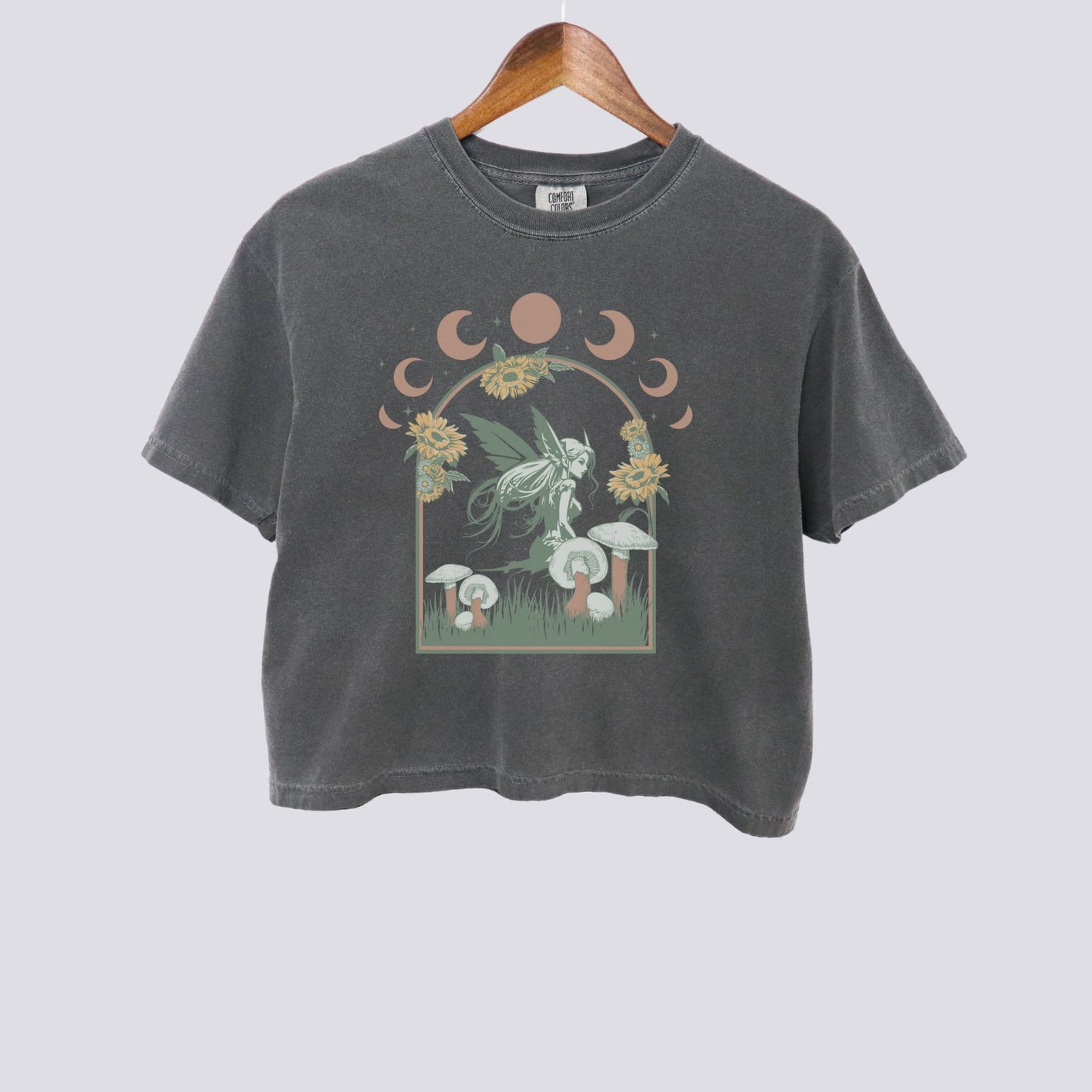 Mystical Fairycore Comfort Colors Crop Top