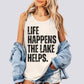 Life Happens The Lake Helps Comfort Colors Tank Top
