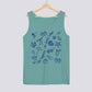 Doodle Life Happens The Beach Helps Comfort Colors Tank Top
