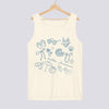Hello Summer Doodle Comfort Colors Tank Top - Ivory