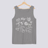 Hello Summer Doodle Comfort Colors Tank Top - Grey