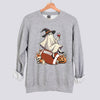 Retro Ghost Football Witch Sweatshirt - Sport Grey