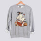 Retro Ghost Football Witch Sweatshirt
