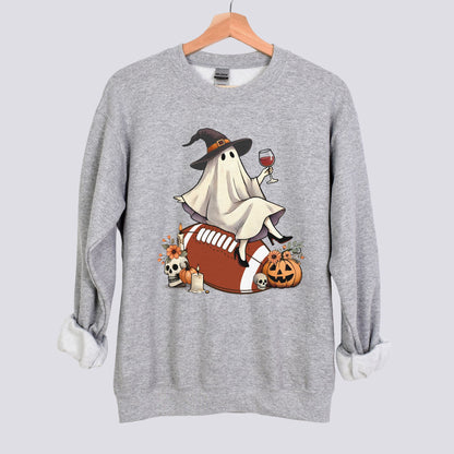 Retro Ghost Football Witch Sweatshirt