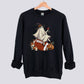 Retro Ghost Football Witch Sweatshirt