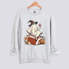 Retro Ghost Football Witch Sweatshirt - Ash