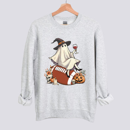 Retro Ghost Football Witch Sweatshirt