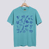 Doodle Life Happens The Beach Helps Comfort Colors Tee - Seafoam