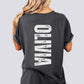 That’s My Girl Cheer Comfort Colors Shirt - Personalized Name on Back