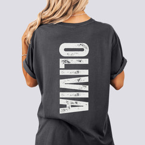 That’s My Girl Cheer Comfort Colors Shirt - Personalized Name on Back