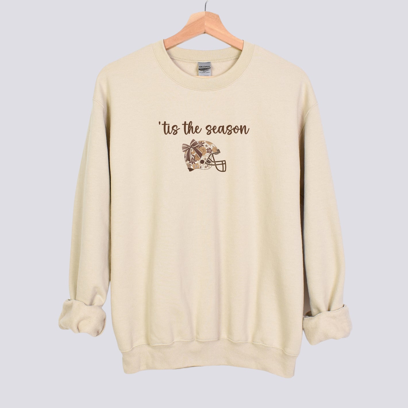 Minimalist 'Tis the Season Football Sweatshirt