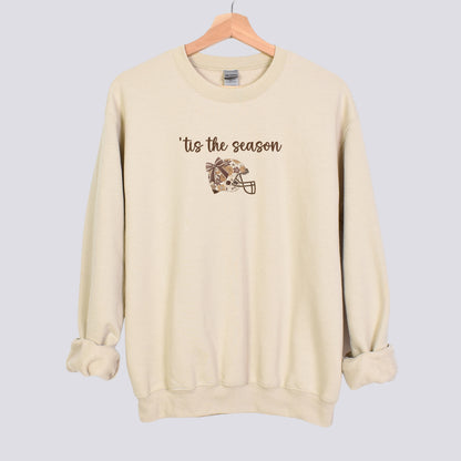 Minimalist 'Tis the Season Football Sweatshirt