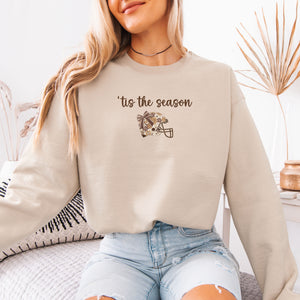 Minimalist 'Tis the Season Football Sweatshirt