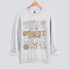 Touchdown Season Doodle Football Sweatshirt - Ash