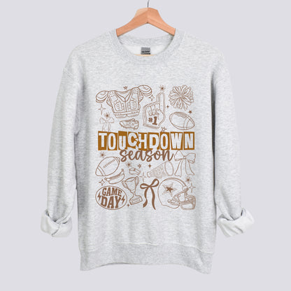 Touchdown Season Doodle Football Sweatshirt