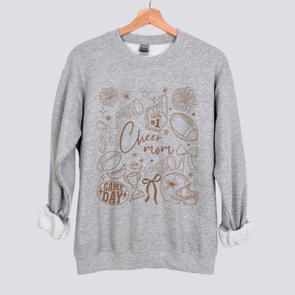 Football Cheer Mom Doodle Sweatshirt