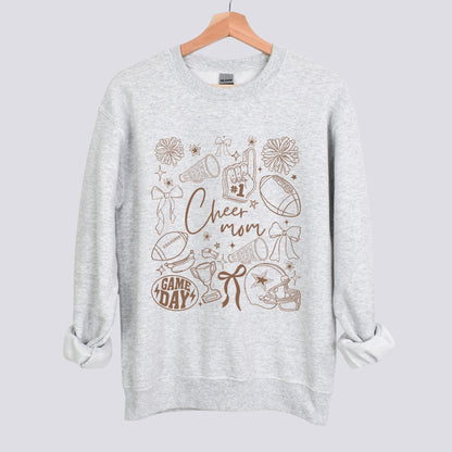 Football Cheer Mom Doodle Sweatshirt