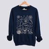 Football Cheer Mom Doodle Sweatshirt - Navy