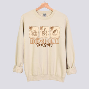 Touchdown Season Postage Stamps Football Sweatshirt