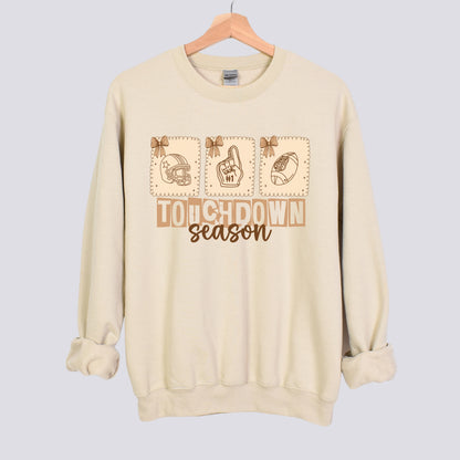 Touchdown Season Postage Stamps Football Sweatshirt