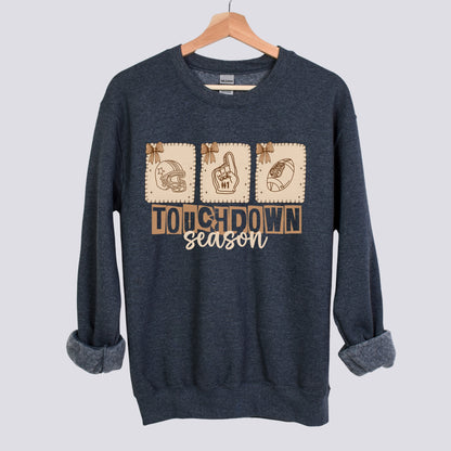 Touchdown Season Postage Stamps Football Sweatshirt