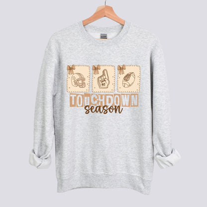 Touchdown Season Postage Stamps Football Sweatshirt