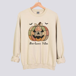 Cute Patchwork Pumpkin Sweatshirt
