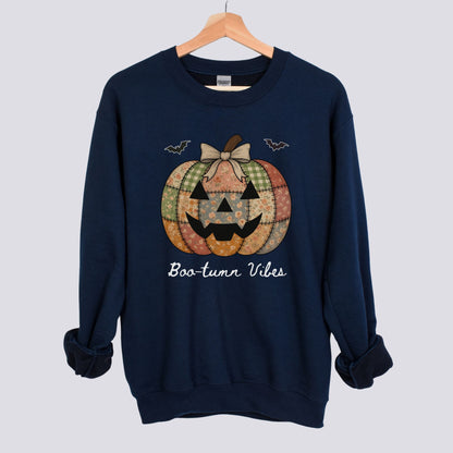 Cute Patchwork Pumpkin Sweatshirt